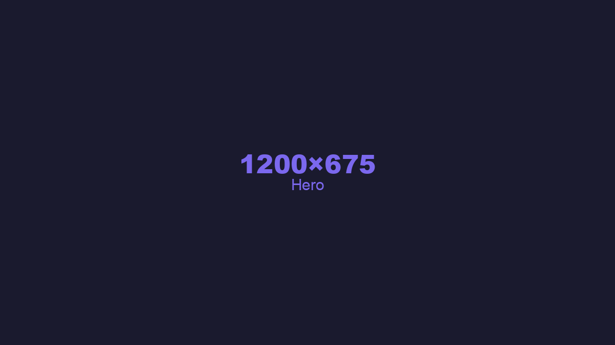 Hero image placeholder