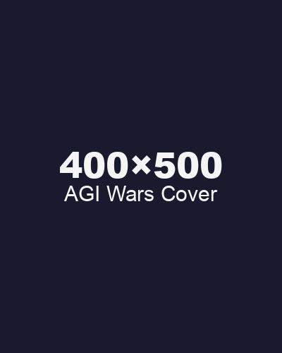 Photograph of the AGI Wars box and components on a dark table